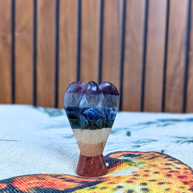 7 Chakra Meditation Angel (2 Inch)