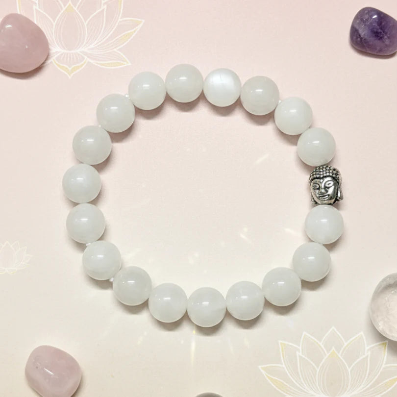 Moonstone Bracelet For New Beginning-(10mm)