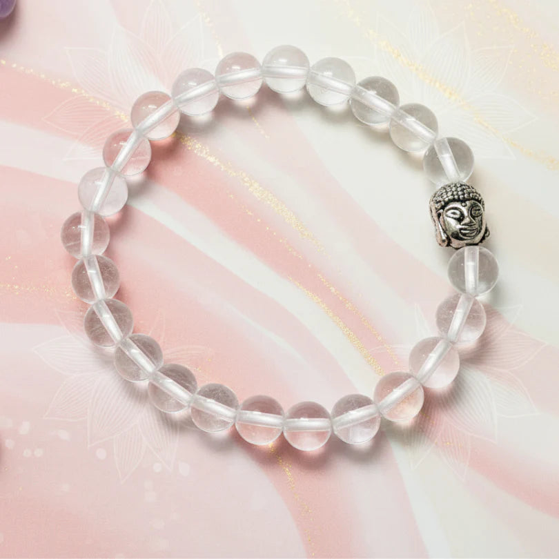 Clear Quartz Bracelet as Master Healer (8mm)