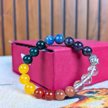 7 Chakra Bracelet For Stress Relief (10mm)