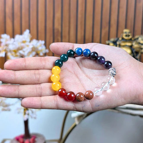 7 Chakra Bracelet For Stress Relief (10mm)