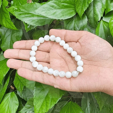 Selenite Bracelet (8mm ) For Aura Cleansing