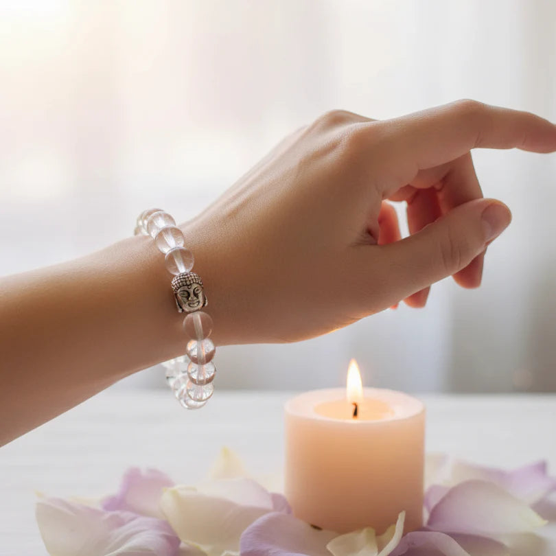 Clear Quartz Bracelet as Master Healer (8mm)